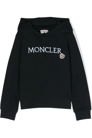 Moncler Embroidered-logo cotton hoodie