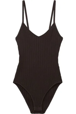 Filippa K V-neck ribbed-knit bodysuit