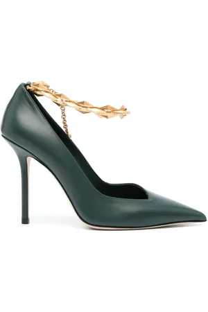 Jimmy Choo Diamond Talura 100mm leather pumps