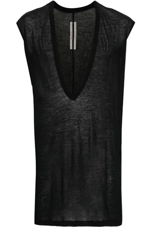 Rick Owens Dyan semi-sheer cotton top