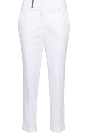 PESERICO SIGN High-waist cropped trousers