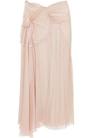 Victoria Beckham Flower-detail cami midi skirt