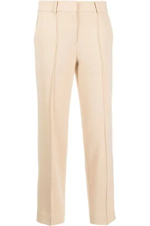 Michael Kors Pressed-crease slim-cut trousers
