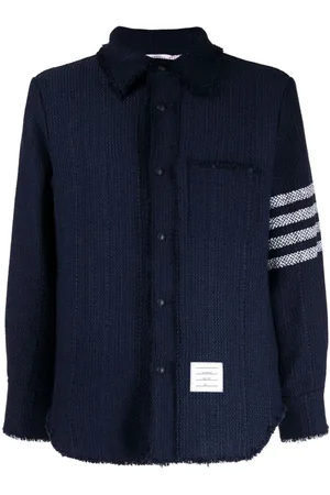 Thom Browne 4-Bar stripe shirt jacket