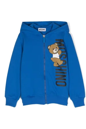 Moschino Teddy-Bear-motif zipped hoodie