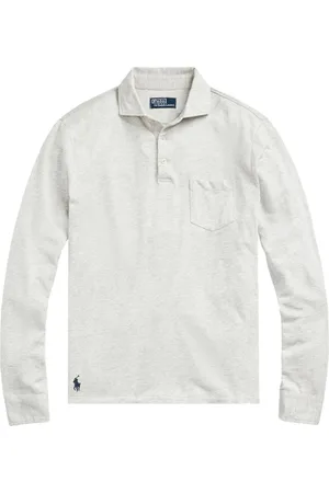 Ralph Lauren Mélange-effect long-sleeve polo shirt