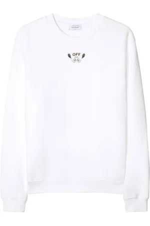 OFF-WHITE Bandana-embroidered cotton sweatshirt