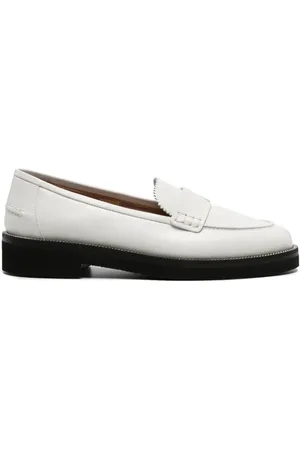 Aquazzura Aqua chain-detailed leather loafers