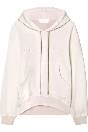 OFF-WHITE Laundry logo-embroidered cotton hoosie