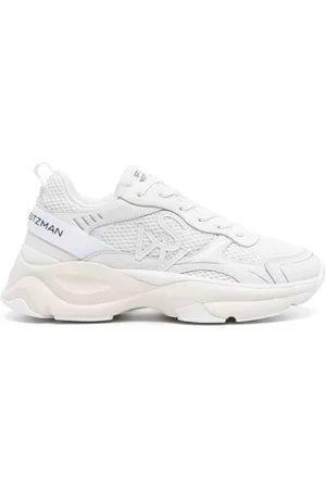 Stuart Weitzman Logo-patch mesh chunky sneakers