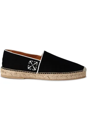 OFF-WHITE Anglette Arrow-embroidered espadrilles