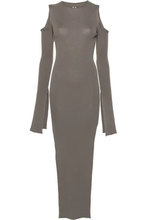 Rick Owens Lido Cape virgin wool maxi dress