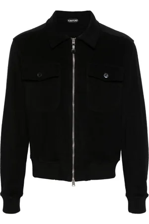 Tom Ford Towelling zip-up shirt jacket