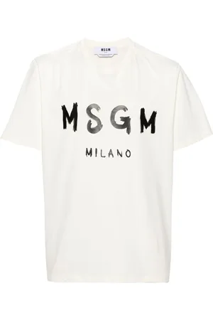 Msgm Logo-print cotton T-shirt