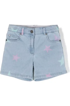 Stella McCartney Stars-print denim shorts