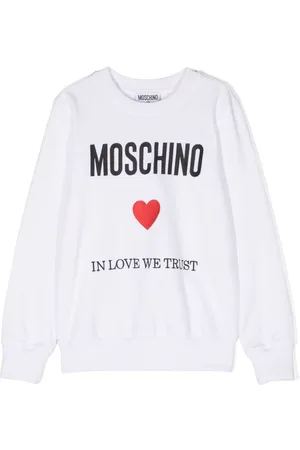 Moschino Logo-embroidered cotton sweatshirt