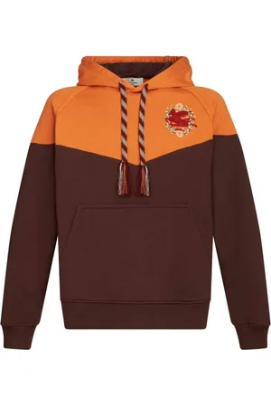 Etro Pegaso-embroidered cotton hoodie