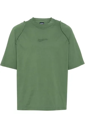 Jacquemus Le T-shirt Camargue logo-embroidered top