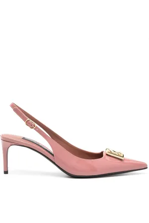 Dolce & Gabbana 65mm logo-plaque patent pumps