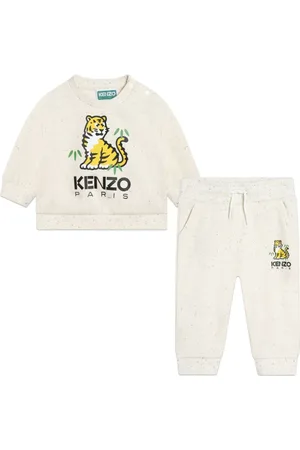 Kenzo Tiger-print cotton blend tracksuit