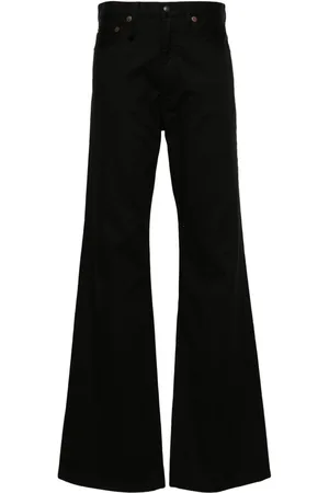 R13 High-waist wide-leg trousers