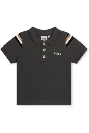 HUGO BOSS Stripe-detail cotton polo shirt