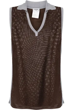 CHANEL 2003 Sport Line open-knit top