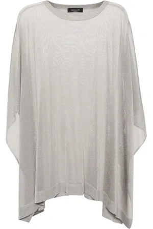 Fabiana Filippi Semi-sheer knitted cape