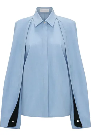 Victoria Beckham Pleat-detail raglan shirt