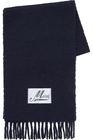 Marni Logo-appliqué alpaca scarf