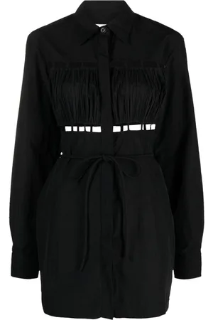 Nanushka Lattice-trim shirtdress