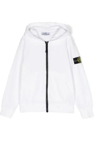 Stone Island Compass-patch zip-up hoodie