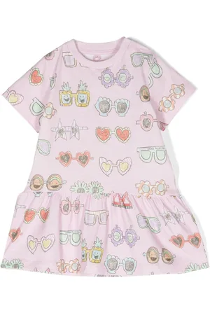Stella McCartney Sunglasses-print flared dress