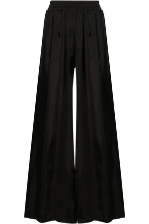 Fabiana Filippi Elasticated-waist satin palazzo pants