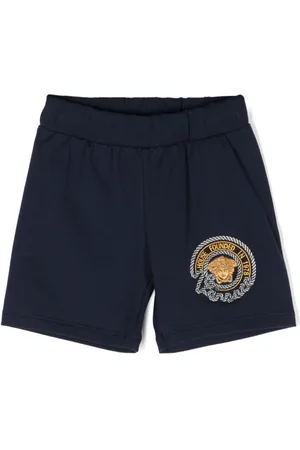 VERSACE Medusa Head-embroidered jersey shorts