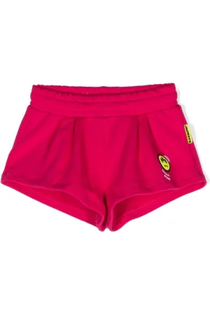 BARROW Logo-appliqué cotton shorts