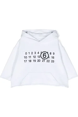 Maison Margiela Numbers-patch cotton hoodie