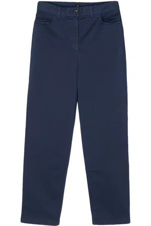 Paul Smith Logo-patch organic cotton-blend trousers