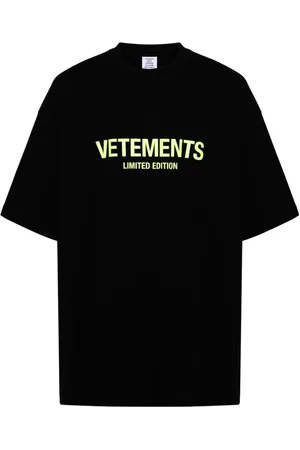 Vetements Logo-print cotton T-shirt