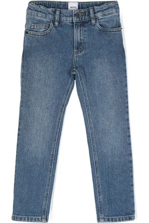 HUGO BOSS Mid-rise straight-leg jeans