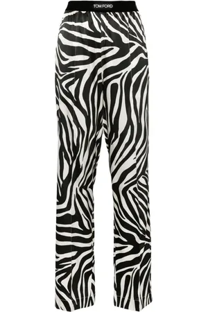 Tom Ford Zebra-print silk trousers