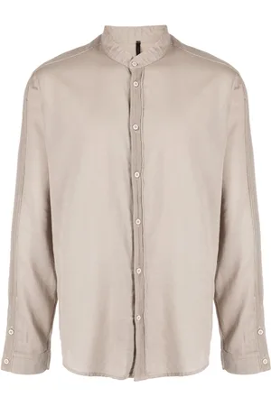 TRANSIT Grosgrain-trim long-sleeve shirt