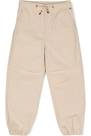 Tommy Hilfiger Embroidered-logo cotton trousers