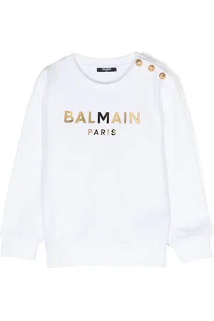 Balmain Logo-print cotton sweatshirt