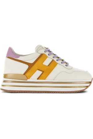 Hogan H483 leather platform sneakers