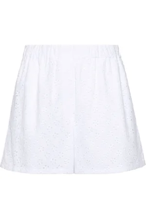 Kenzo Broderie-anglaise high-rise short shorts
