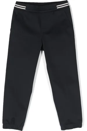 Moncler Elasticated-waist tapered-leg trousers