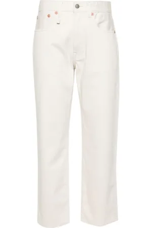 R13 Mid-rise boyfriend-cut trousers