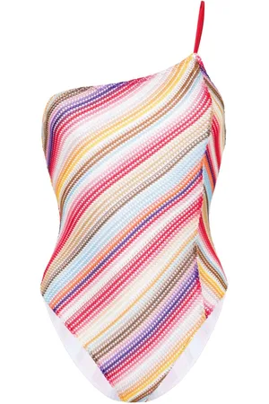 Missoni Striped open-knit swimsuit