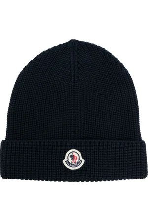 Moncler Logo-patch cotton beanie